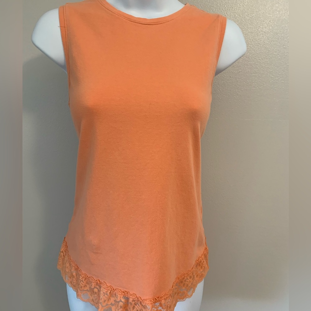 Christopher & Banks Lace Hem Tank